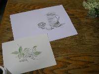 DSCN6379.JPG, Auflösung: 200x150, Beschreibung: Kleine Übungen mit Feder und Tusche
